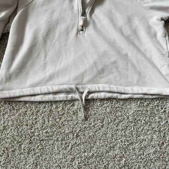 Vuori Cream Quarter-Zip Sweatshirt - Picture 3 of 9